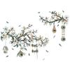 Rama de árbol jaula de pájaros cabaña pegatinas de pared sala de estar dormitorio decoración pegatinas autoadhesivas 10368