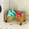 Prateleira de Armazenamento para Detergente de Lavar Roupa Carrinho de Banheiro Armário de Armazenamento de Chão Prateleira para Espaço ao Lado da Máquina de Lavar Roupa Banheiro Multicamadas à Prova d'Água