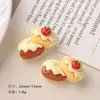 Accesorios de resina de dibujos animados para hacer tú mismo, accesorios de fresa, postre, crema, pegamento, pinza para el cabello hecha a mano, funda para teléfono móvil, hebilla para zapatos, lote de accesorios