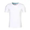 Overoles cuello redondo algodón camisa publicitaria logo word estampado manga corta camiseta blanca actividad fábrica camisa cultural ropa de clase al por mayor