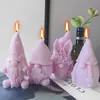 Molde de Silicona para Velas Enanas Serie Navideña Adornos Manualidades Molde de Yeso DIY Horneado Molde para Pastel