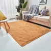 Tapete de Sala Longo de Pelúcia Espessa Quarto de Canto a Canto Multicor Sala de Estar Mesa de Centro Tapete de Chão de Lã de Seda Lavável Lavável