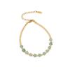 [Ice Meng] Diseño Original Piedra Natural Pulsera Estrella Hecha a Mano Cuentas Chapado 18K Pulsera B551