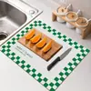 Tapete Drenante para Fregadero de Cocina Tapete Aislante de Calor para Vajilla Absorbente y de Secado Rápido Posavasos Doméstico Resistente al Frote Prueba de Aceite Secado sin Lavado Manteles Individuales para Encimera