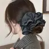 Elástico de Cabelo Estilo Relaxado, Acessório de Cabelo Grande Estilo Coreano, Prendedor de Cabelo de Luxo para Meninas, Corda de Cabelo, Elástico de Cabelo, Acessório de Cabelo