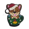 Amuletos para zapatos de muñeco de nieve navideño, Accesorios para zapatos tipo zueco de regalo de Navidad, Decoración de goma blanda de PVC Accesorios para DIY, Transfronterizo