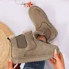 Nuevo Modelo de Comercio Exterior Transfronterizo Otoño e Invierno 2026: Botines de Nieve Cortos de Invierno para Mujer con Forro, Botines Cálidos para Tobillo