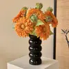 Flores Artificiales Decorativas de Girasol con Diseño Floral de Osito Transfronterizo, Flores Falsas Realistas de Mesa de Gama Alta, Flores Artificiales, Arte Floral Decorativo, Venta al por Mayor