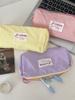 34223 Estojo de Lápis Macaron de Alto Valor Novo Estilo Ins Portátil Bolsa de Armazenamento de Grande Capacidade Bolsa Simples para Material Escolar