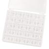 16 Rejillas, 25 Rejillas, 36 Rejillas, 60 Rejillas, Caja de Almacenamiento de Bobinas de Plástico Transparente, Caja de Núcleo de Bloqueo Universal para Máquina de Coser Doméstica de Cama Plana