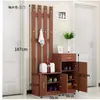 Zapatero para Puerta de Entrada con Perchero Integrado de Pie para Sala de Estar, Vestíbulo de Casa, Estantería de Almacenamiento para Puerta, Ropa y Sombreros