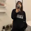 Nuevo Camiseta Blanca de Algodón Puro de Manga Larga para Principios de Otoño Estilo Holgado Perezoso Tendencia Versátil para Hombres y Mujeres Tops de Longitud Media con Letras