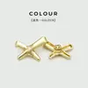 Botones Metálicos Nudos en Forma de X Chic, Botones de Forma Irregular, Botones Decorativos para Suéteres y Abrigos, Botones para Blusas y Chaquetas