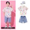 Disfraces de Actuación de Animación Infantil Uniformes de Clase de Escuela Primaria Trajes de Actuación Estilo Lindo de Jardín de Infancia Vestidos con Letras