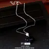 Conjunto de collar y pendientes con colgante de flor de circonita con forma de diamante para mujer, exquisito, moderno, versátil, elegante, con sentido del diseño, joyería de lujo ligero