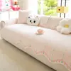 Nuevo Cojín de Sofá Estilo Princesa Cuatro Estaciones Universal Cojín de Asiento de Chenilla Antideslizante Fijo Tela de Cubierta de Sala de Estar de Gama Alta
