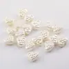Cuentas ABS con forma de corazón floral pequeño para cadena de teléfono móvil, llavero, accesorios de material para abalorios, hecho a mano para DIY