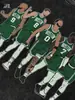Camiseta Americana Vintage Celta Transfronteriza con Estampado de los Boston Celtics Sudadera Pesada de Cuello Redondo