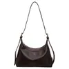 Bolso de axila de color sólido minimalista estilo coreano para mujer, bolso de hombro cruzado versátil casual para el trayecto diario de verano 2026