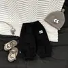Conjunto de Inverno para Bebê Estilo Coreano Menino Lindo Cor Sólida Jaqueta de Penas Quente Leve Roupa Externa Calça Longa para Bebê