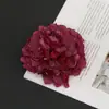 Nuevas Cabezas de Flores Artificiales de Peonía Decoración de Flores de Seda DIY Accesorios para el Cabello Hechos a Mano Pasadores Flores Artificiales Retro Europeas Fabricante Venta al por Mayor