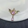 Retención de Color Fuerte Colgante de Diamante Rosa Pequeño Diablo con Cuentas Pulsera de Cristal Hecha a Mano Pulsera Accesorios de Joyería DIY Cuentas