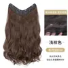 Extensão de cabelo de peça única para mulheres, cabelo longo e liso instantâneo, invisível, sem costura, volumoso, realce natural do cabelo, extensão de cabelo realista em formato V