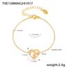Xin Yi Xin jóias ins vento amor sol deusa incrustada zircão pingente colar pulseira aço inoxidável banhado a ouro terno