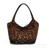Bolso Tote con Cordones y Lazo Estilo Coreano para Mujer 024 Nuevo de Gran Capacidad Moderno con Estampado de Leopardo Bolso de Hombro Bolso General Elegante