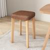 Banco Nórdico Pequeño Silla de Tela Tecnológica para el Hogar Almacenamiento para Sala de Estar Apilable Sencillo Madera Maciza Taburete Cuadrado para Vestidor