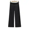 Pantalones Térmicos de Fitness Nuevos para Otoño e Invierno, Casuales, de Cintura Alta, Pierna Ancha, Adelgazantes, Versátiles, Rectos para Mujer, Pantalones Deportivos