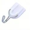 Gancho adhesivo fuerte blanco para colgar ropa sin marcas, 6 ganchos, 37g