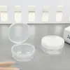 Nueva Caja de Almacenamiento para Esponja de Maquillaje Compacto de Polvo Esponja para Fijar Maquillaje Estuche Vacío Portátil Transpirable Caja Transparente con Tapa abatible Pequeña Redonda Exquisita