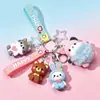 Ventas Directas de Fábrica y Venta al por Mayor de Llaveros de Muñeca de Silicona Suave de PVC de Animales de Dibujos Animados, Adornos Creativos para Colgar en Bolsos y Coches