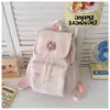 Fufu de leite pasta de inhame em pó grade de bolhas de pêssego bolsa de ombro dupla atmosfera feminina tom de leite mochila pequena fofa exclusiva para garotas doces