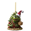 Serie Verde Árbol de Navidad de Productos Nuevos Transfronterizos Colgantes para Coche Colgantes para Árbol de Navidad Decoraciones Navideñas para el Hogar