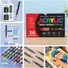 Marcador acrílico líquido directo, versión transfronteriza, para dibujo y garabatos infantiles, gran capacidad, punta suave, lavable