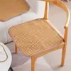 Esterilla de ratán cojín antideslizante cojín de asiento de seda de hielo alfombrilla fresca de verano cojín para silla de oficina de verano cojín transpirable para asiento de coche silla de computadora