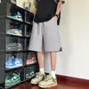 Shorts casuales de playa para hombre de pierna recta, texturizados, versátiles, retro y modernos para el verano
