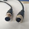 Conector Impermeable M12 4 Núcleos 5 Núcleos 8 Núcleos 12P Sensor con Conector de Cable Enchufe de Aviación Cabeza Curva/Recta Ip67