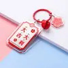 Colgante de llavero acrílico para boda con charm de pez koi, regalo creativo para dama de honor, simbolizando suerte, paz, alegría y bendiciones