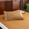 Funda de almohada de esterilla de verano Funda de almohada de ratán para adulto Funda de almohada de seda helada individual Esterilla fresca de seda helada de verano Paquete único