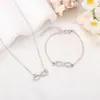 Joyería Sencilla Transfronteriza Europea y Americana Número de la Suerte 8 Pulsera de Amor Infinito para Mujer Joyería Clásica Popular Venta al por Mayor