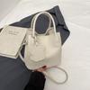 Bolsa Balde Casual com Textura Design de Nicho 2025 Primavera Nova Tendência da Moda Estilo Feminino Bolsa Transversal de Ombro Único