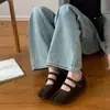 Zapatos elegantes sin cordones estilo coreano BEILIXUAN para mujer, novedad otoño 2026, zapatos de punta dividida bajos para commuting