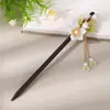 Grampo de Cabelo de Garça Voadora Estilo Antigo Grampo de Cabelo de Ébano Sintético Acessórios Hanfu Novo Estilo Chinês Grampo de Cabelo Cheongsam Joias Atacado para Mulheres