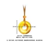 Estilo Joyería de Oro Estilo Chino Arena Dorada Vietnamita Gama Alta Ojo de Gato Hebilla de Paz Colgante Triturado Hielo Fortuna Cadena para Suéter para Mujer