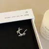 Diseño Estrella Lazo Perla Circonita Clip para Oreja Femenino Elegante Nicho Exquisito Pendientes Versátiles sin Pendientes Pendientes