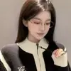 Gafas de alambre dorado con montura metálica pequeña ovalada para mujer miopía alta inteligencia Sven basura cara cuadrada redonda ojos montura atmósfera