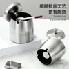 Cinzeiro de Aço Inoxidável Criativo Personalizado Moderno Doméstico Sala de Estar Metal Grande Anti-Cinzas Cinza Casamento Tanque Estilo Europeu ins